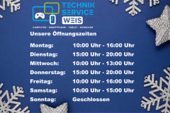 Blue abstract Christmas background with silver snowflakes winter decoration, blue mock up with space for text.